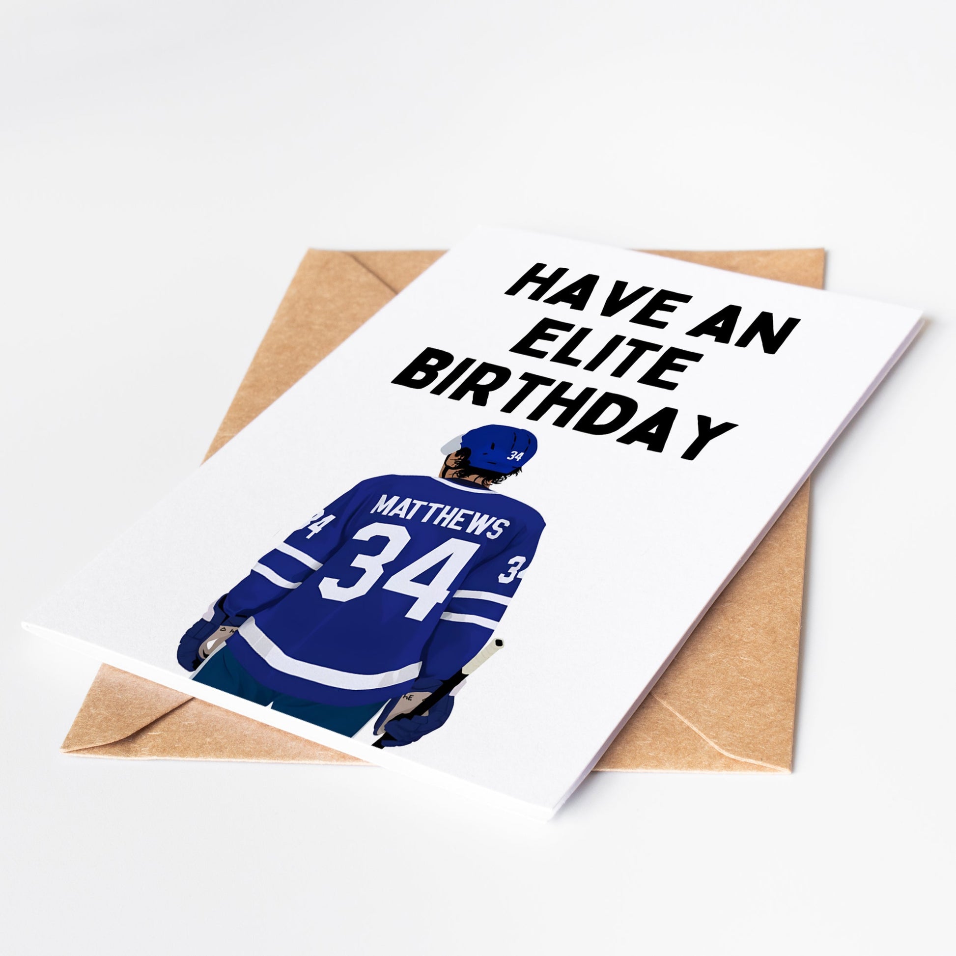 Show your love for your favorite hockey player with our Auston Matthews NHL Birthday Card! Featuring a stunning design and high-quality printing, this card is sure to impress. Perfect for any NHL fan, this card is a great way to celebrate their special day and show your support.