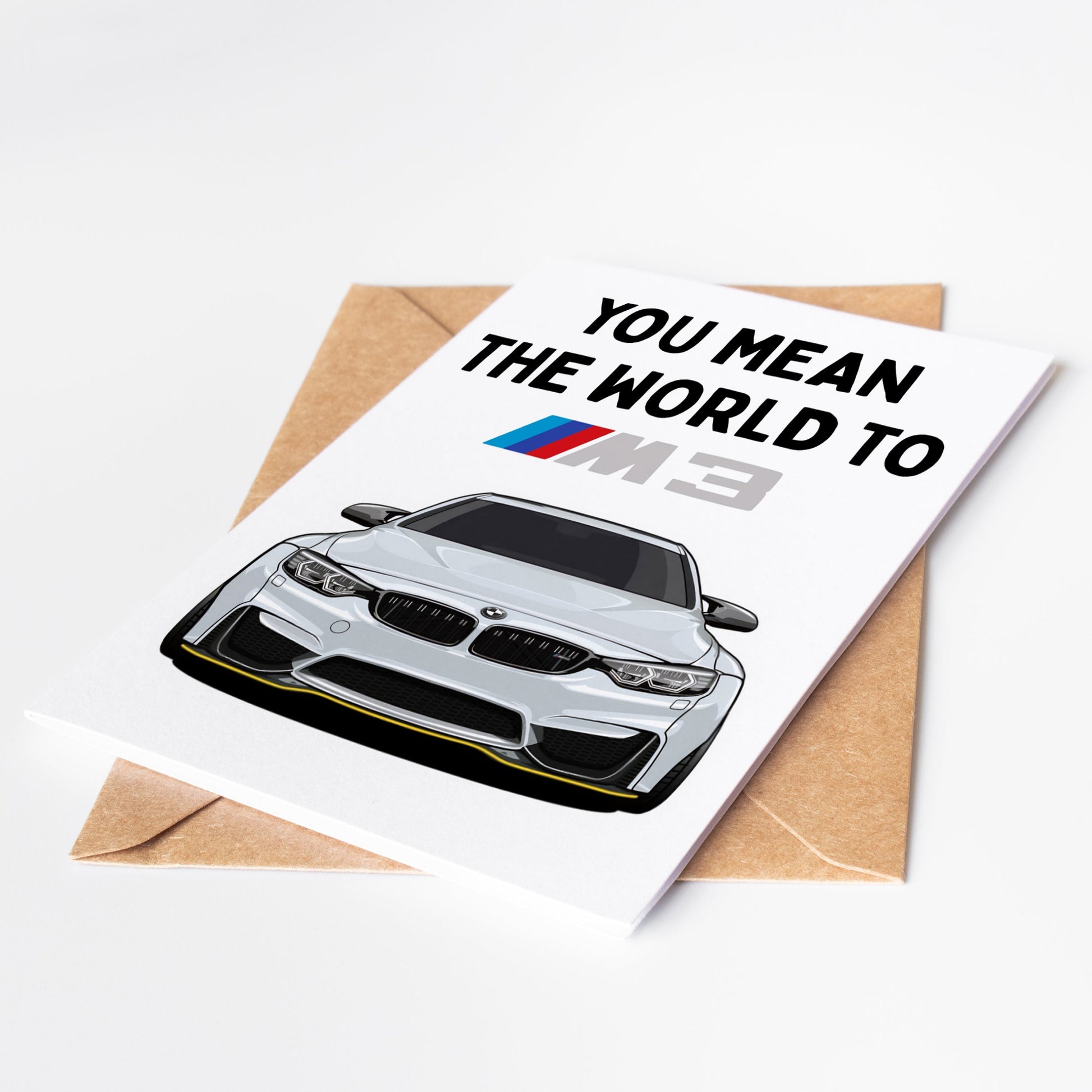 Express your passion for German engineering with our BMW M3 Love Card. Perfect for the auto enthusiast in your life, this premium card captures the sleek lines and powerful presence of the iconic M3.