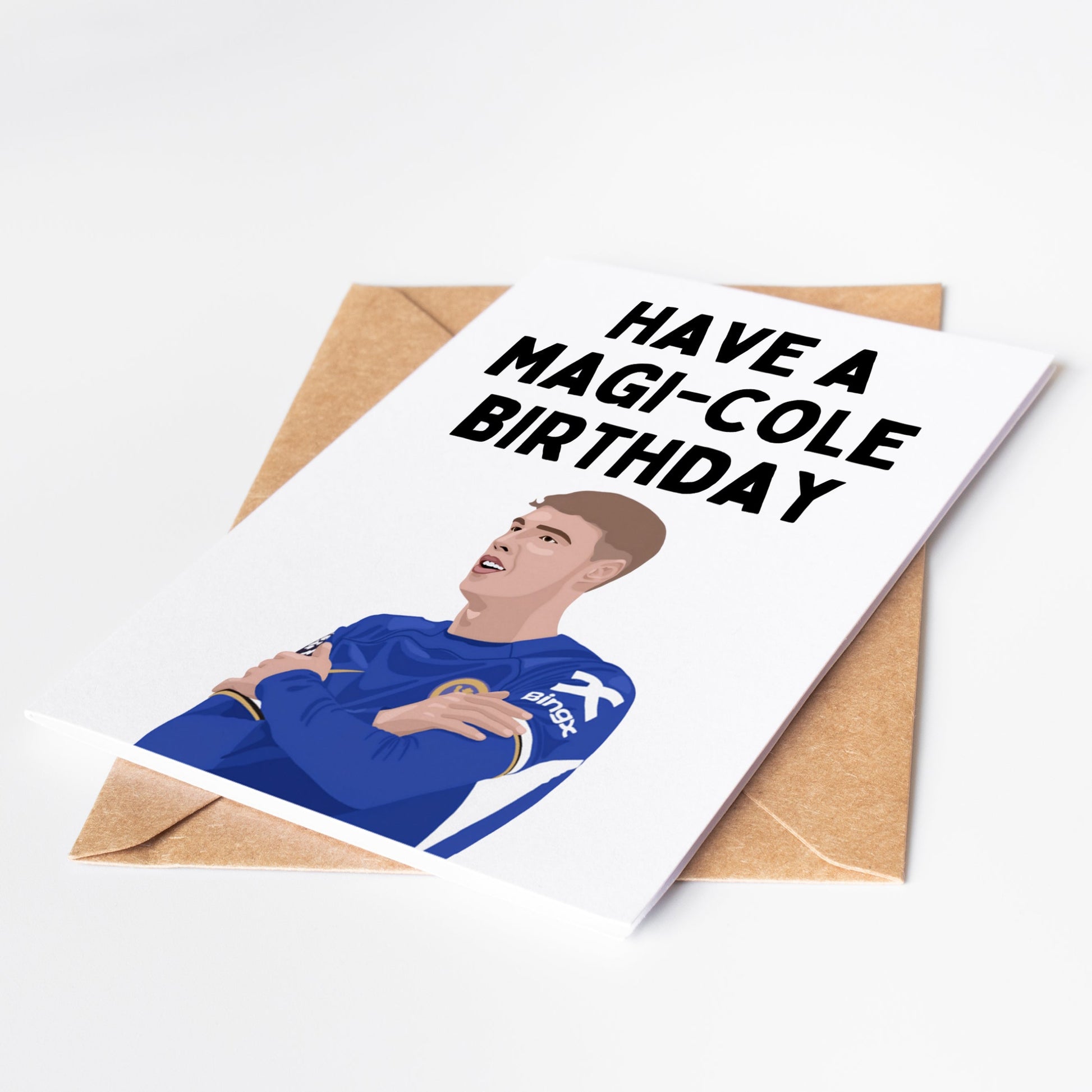 Celebrate the special day of any Cole Palmer fan with this exclusive birthday card! Perfect for football enthusiasts who admire the star's talent and skill. 