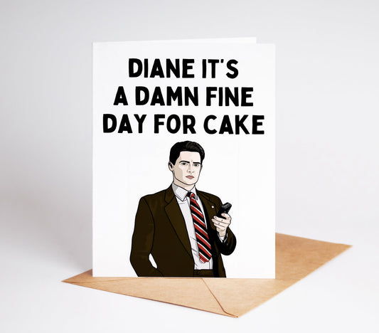 Surprise the fan in your life with this Dale Cooper Twin Peaks Birthday Card! Featuring the beloved character and iconic quote, this card is sure to bring a smile and make their special day even more memorable.