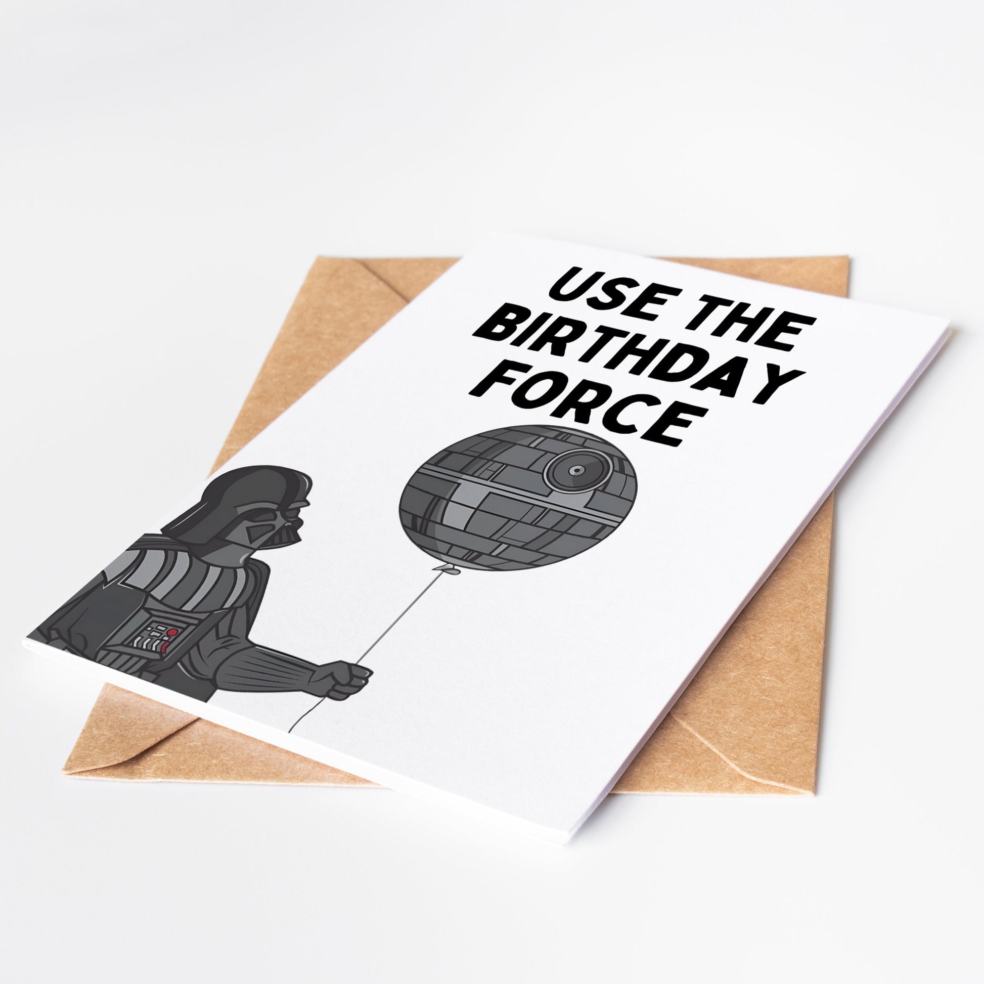 Celebrate with the dark side with our Darth Vader Star Wars Birthday Card! Perfect for any Star Wars fan, this card features a striking image of Darth Vader and wishes the recipient a happy birthday.