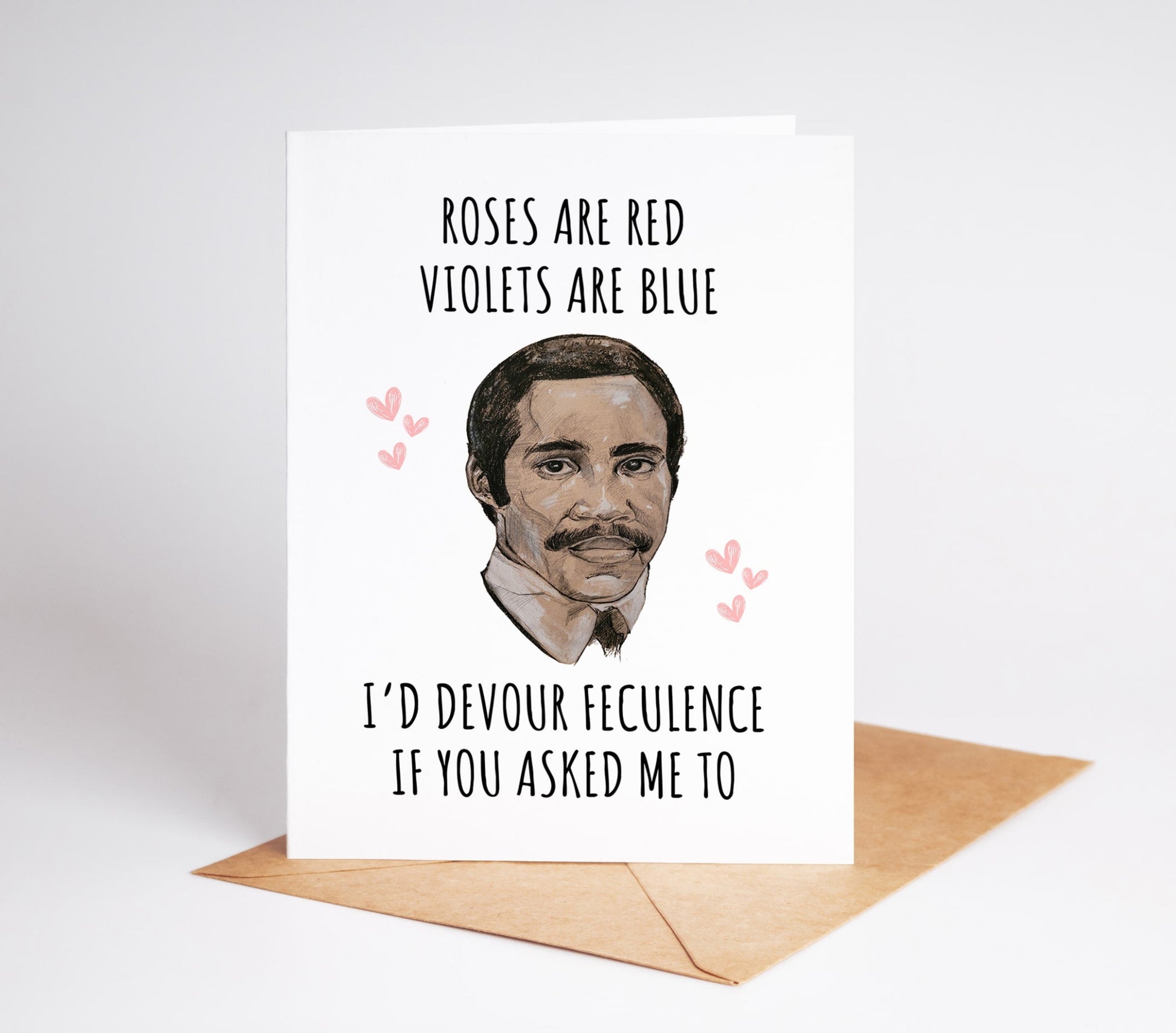 This Devour Feculence Severance Love Card is a unique and funny card for any Severance and Milchick fan. With its high-quality design and thoughtful message, it will be sure to make a lasting impression on your loved one. Say goodbye to mundane expressions of love and devour the feculence of ordinary cards.