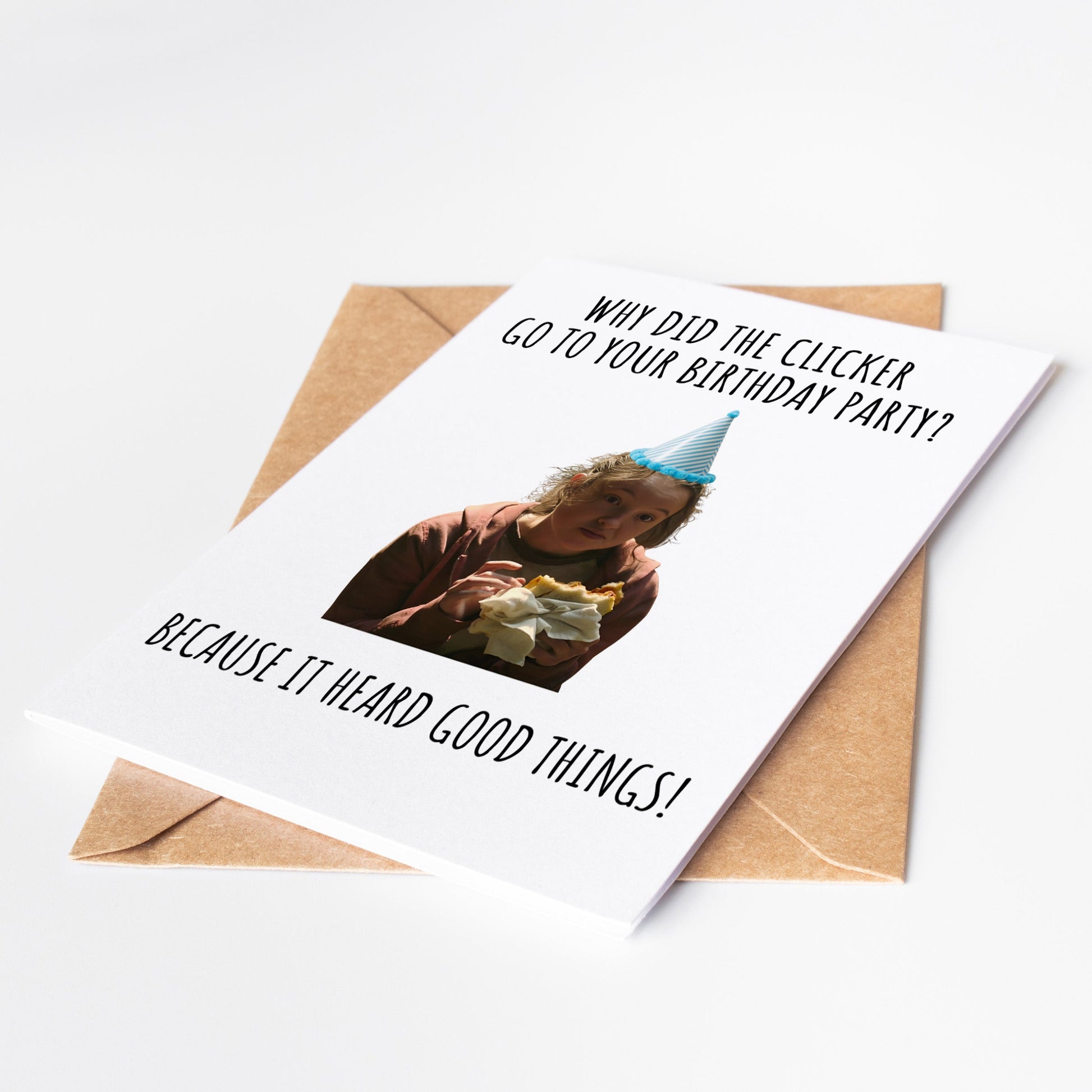 This birthday card features fan art inspired Ellie from the hit video game and show, The Last of Us. Perfect for any fan of the game, this card is a unique and personalized way to celebrate a special occasion. Printed on high-quality paper, it is sure to be a memorable addition to any birthday celebration.