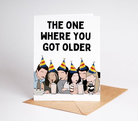 Celebrate a birthday with your favorite group of friends! This Friends TV Show Birthday Card is the perfect way to show your appreciation for someone special in your life. It features an iconic image from the beloved show, making it a must-have for any fan.