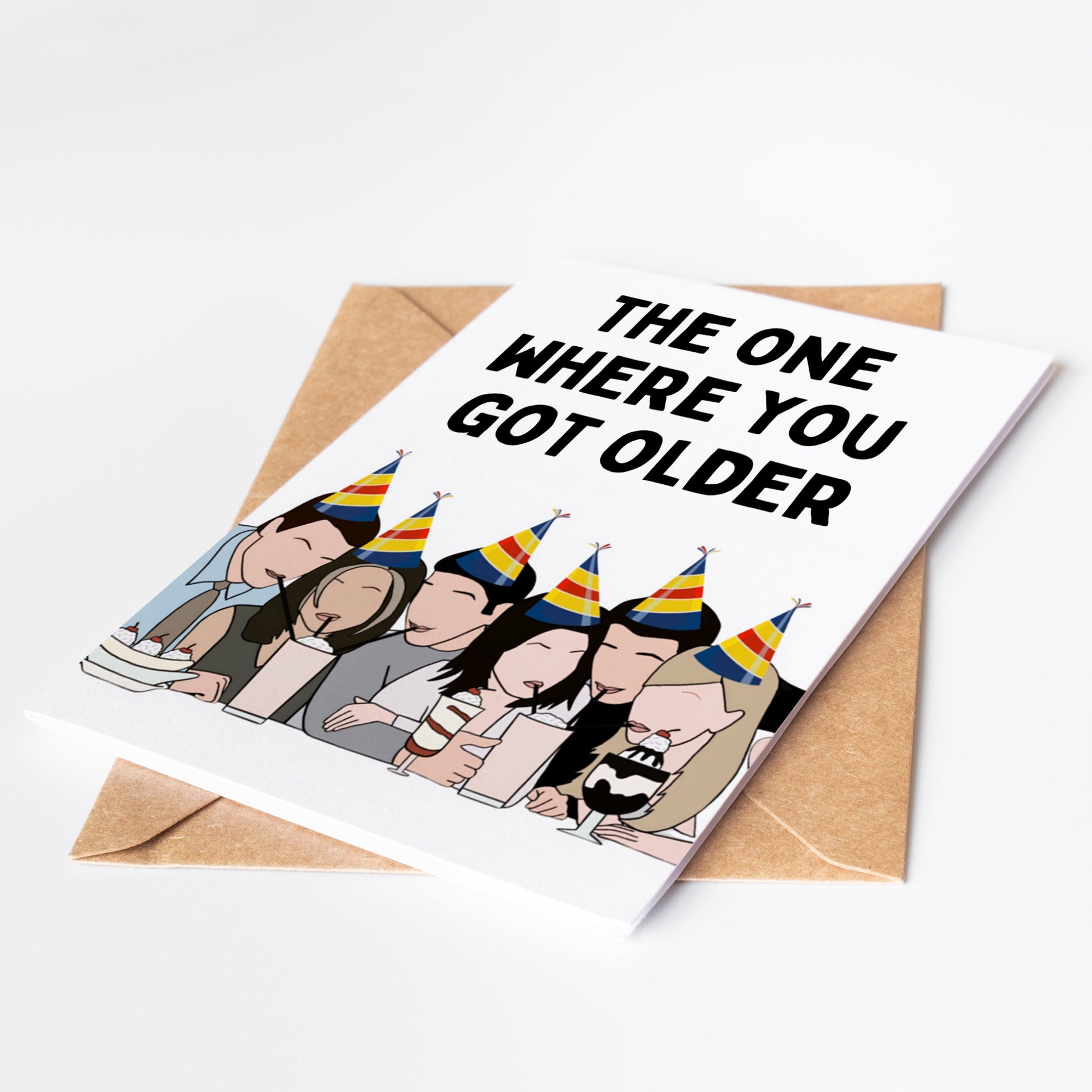 Celebrate a birthday with your favorite group of friends! This Friends TV Show Birthday Card is the perfect way to show your appreciation for someone special in your life. It features an iconic image from the beloved show, making it a must-have for any fan.