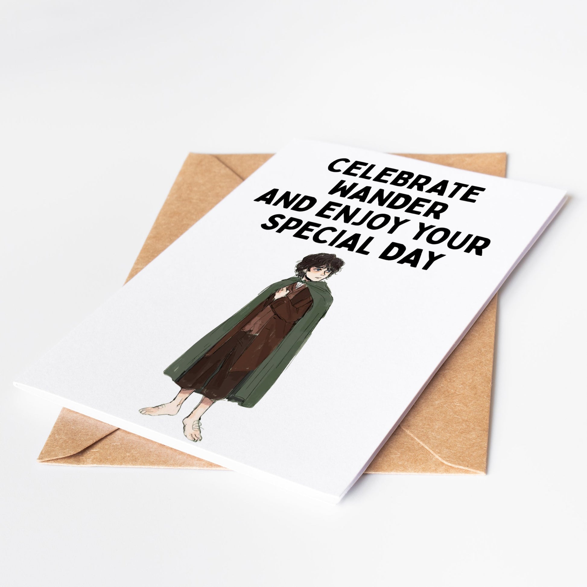 Celebrate a special birthday with this Frodo Lord of The Rings Birthday Card! Perfect for fans of the iconic series, this card features Frodo and is sure to bring a smile to any recipient's face. Show your love and appreciation with this unique and memorable card.