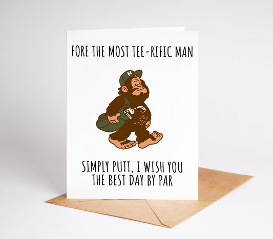 Golf Boyfriend Birthday Card featuring a fun and lighthearted design perfect for any golf-loving husband uncle grandpa or brother-in-law this card makes a great gift for birthdays or special occasions ideal for those who enjoy golf and a good laugh perfect for adding humor to any golfer’s celebration great for anyone who appreciates golf-themed gifts this card is a thoughtful and playful way to bring joy to a golf enthusiast’s birthday or special day