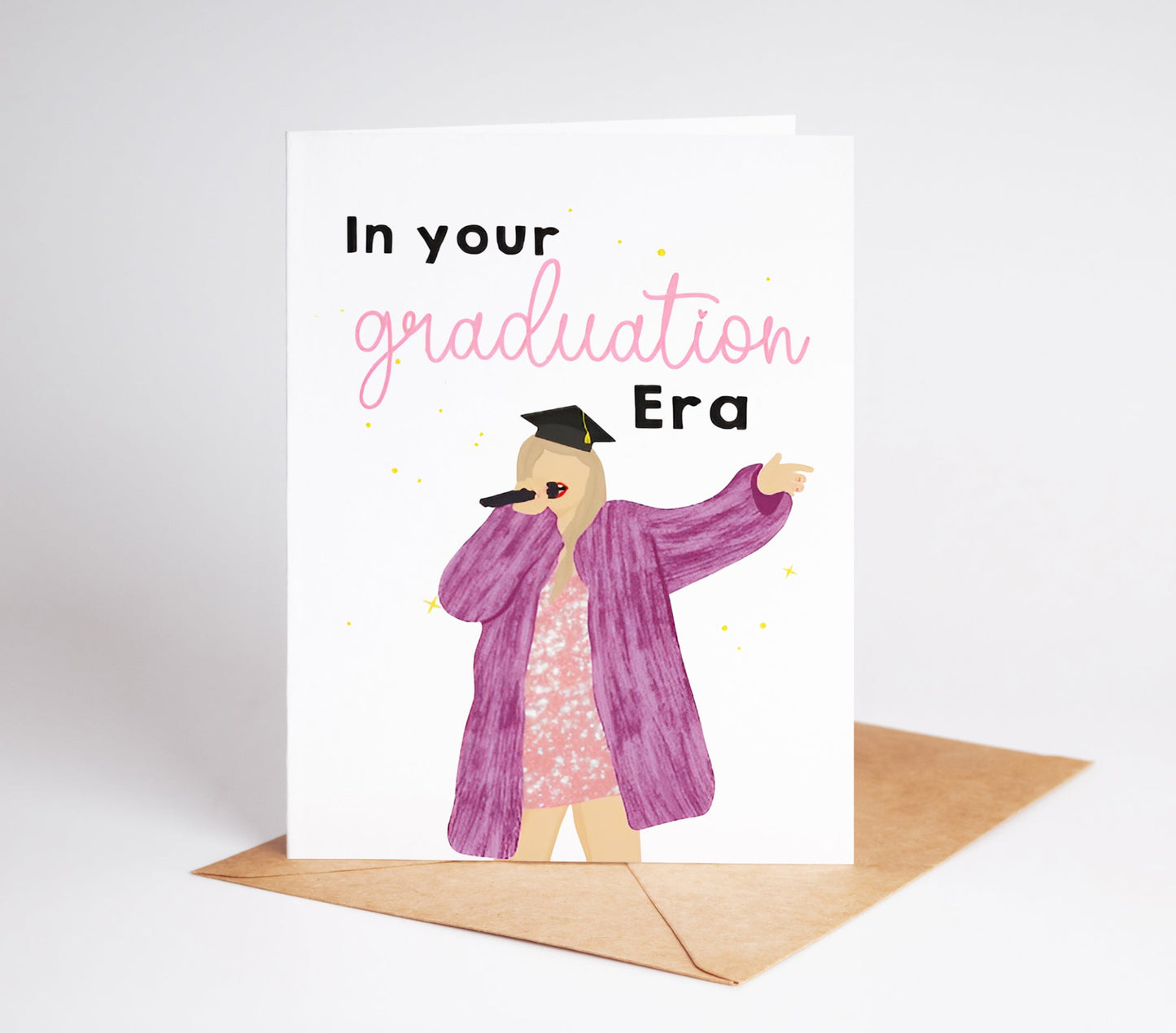 Celebrate their achievements with our Taylor Swift Eras Graduation Card! Perfect for any level of graduation, this trendy and cute card is the perfect way to show your support and congratulations. Share with friends, family, or anyone starting a new chapter in life.