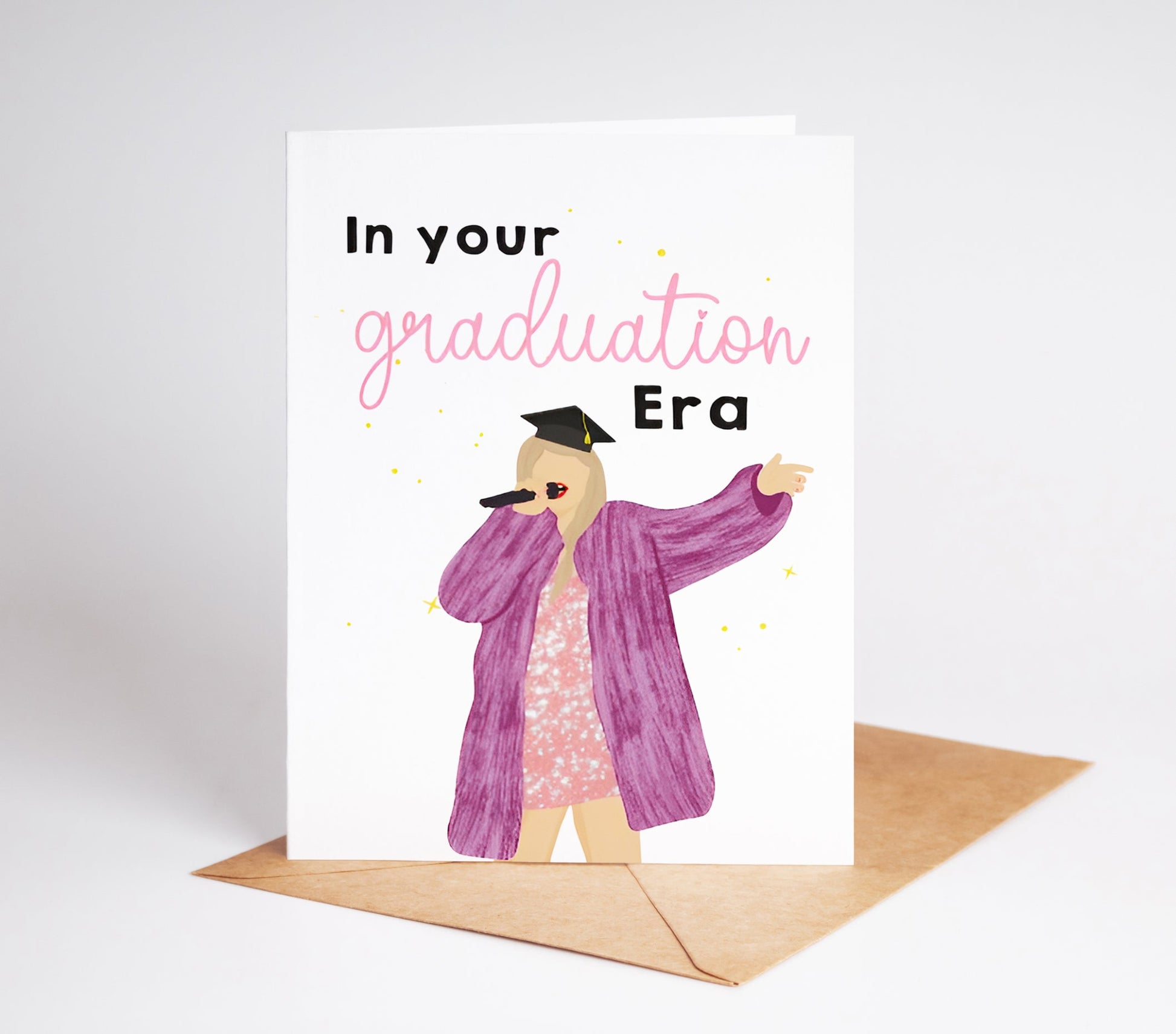 Celebrate their achievements with our Taylor Swift Eras Graduation Card! Perfect for any level of graduation, this trendy and cute card is the perfect way to show your support and congratulations. Share with friends, family, or anyone starting a new chapter in life.