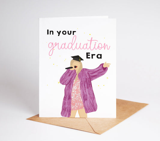 Celebrate their achievements with our Taylor Swift Eras Graduation Card! Perfect for any level of graduation, this trendy and cute card is the perfect way to show your support and congratulations. Share with friends, family, or anyone starting a new chapter in life.