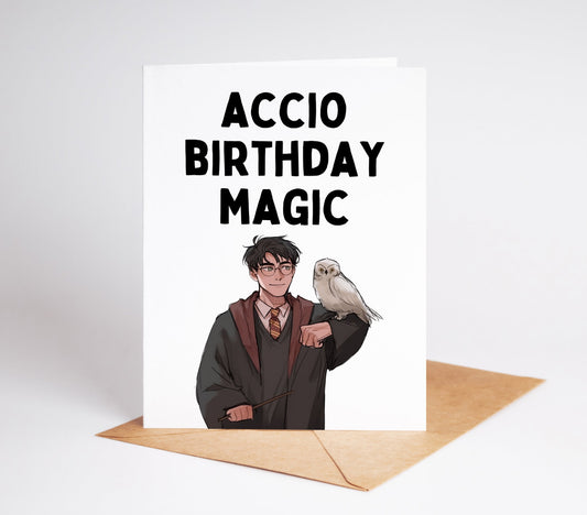 Make someone's birthday magical with our Harry Potter birthday card! Featuring the beloved characters from the wizarding world, this card is perfect for any fan. With high-quality printing and a durable design, it will be a treasured keepsake for years to come!