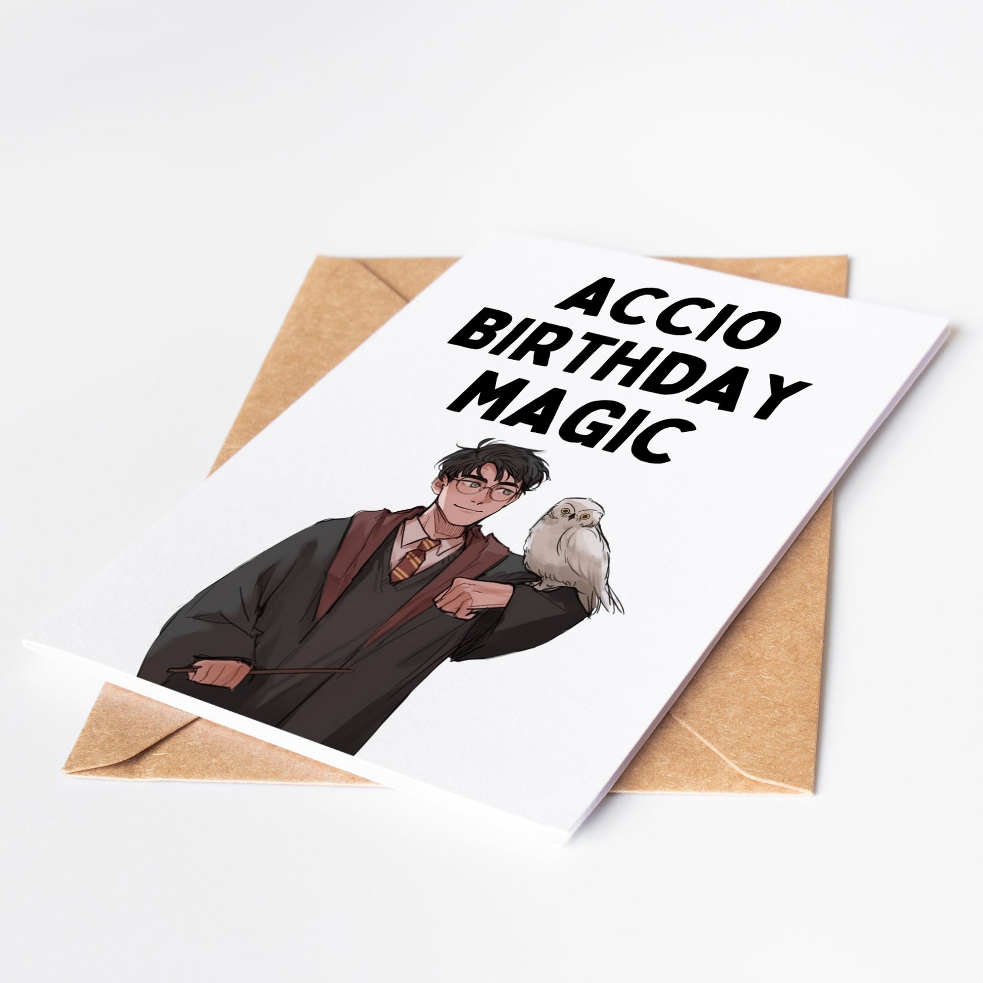 Make someone's birthday magical with our Harry Potter birthday card! Featuring the beloved characters from the wizarding world, this card is perfect for any fan. With high-quality printing and a durable design, it will be a treasured keepsake for years to come!