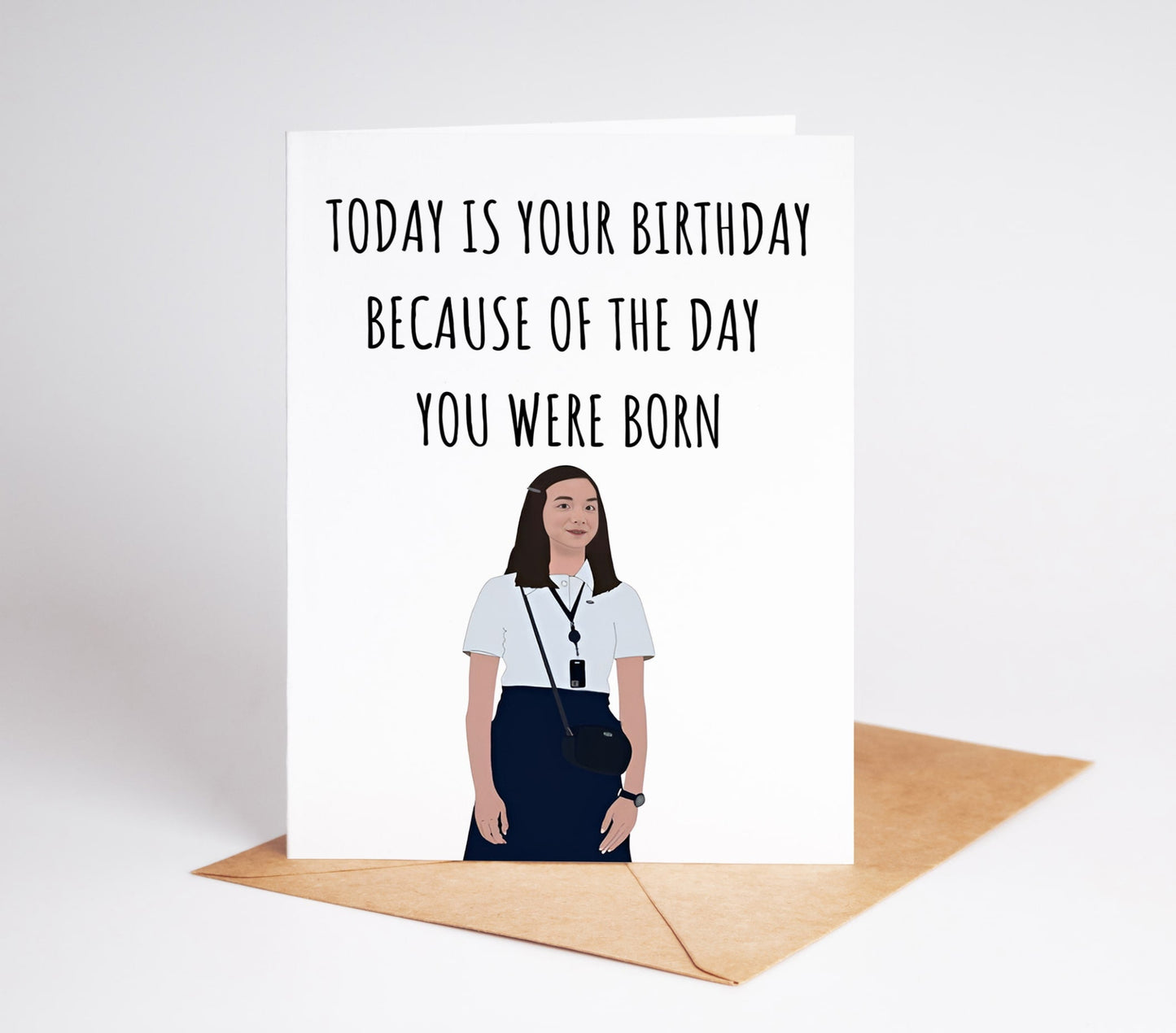 Celebrate Miss Huang's birthday with this card designed just for her! With vibrant colors and a beautiful design, this card will surely bring a smile to her face.