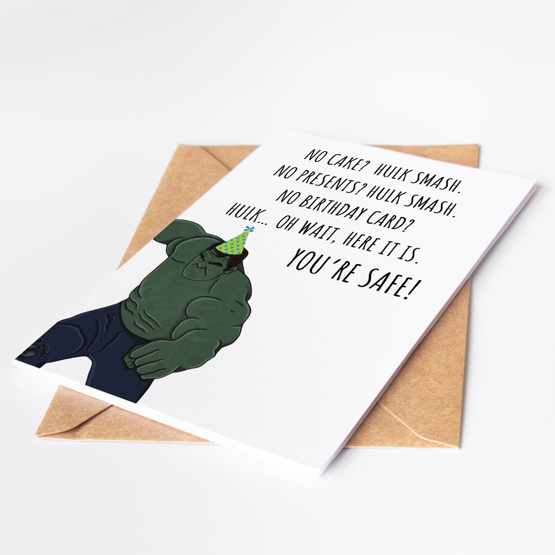 Hulk Marvel Birthday Card