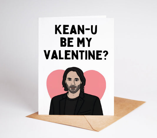 Sweep your special someone off their feet with our exclusive Keanu Reeves Valentine's Day Card. This swoon-worthy card features the beloved actor in all his breathtaking glory, paired with a witty message that's guaranteed to make your valentine say "Whoa."