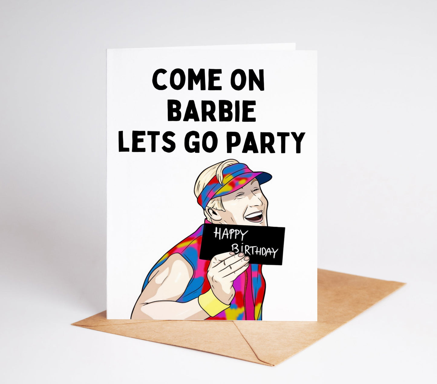 Celebrate a special birthday with the ultimate dreamy gift - a Ryan Gosling Ken Barbie Birthday Card! This charming card features everyone's favorite heartthrob and is sure to bring a smile to anyone's face.
