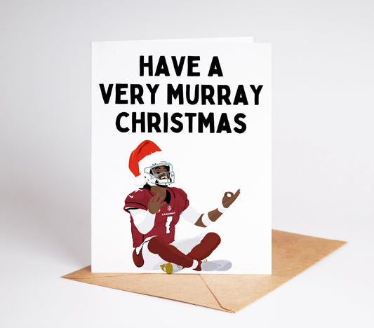 Celebrate the holidays with our exclusive Kyler Murray Football Christmas Card! Perfect for Arizona Cardinals fans and NFL football enthusiasts alike.