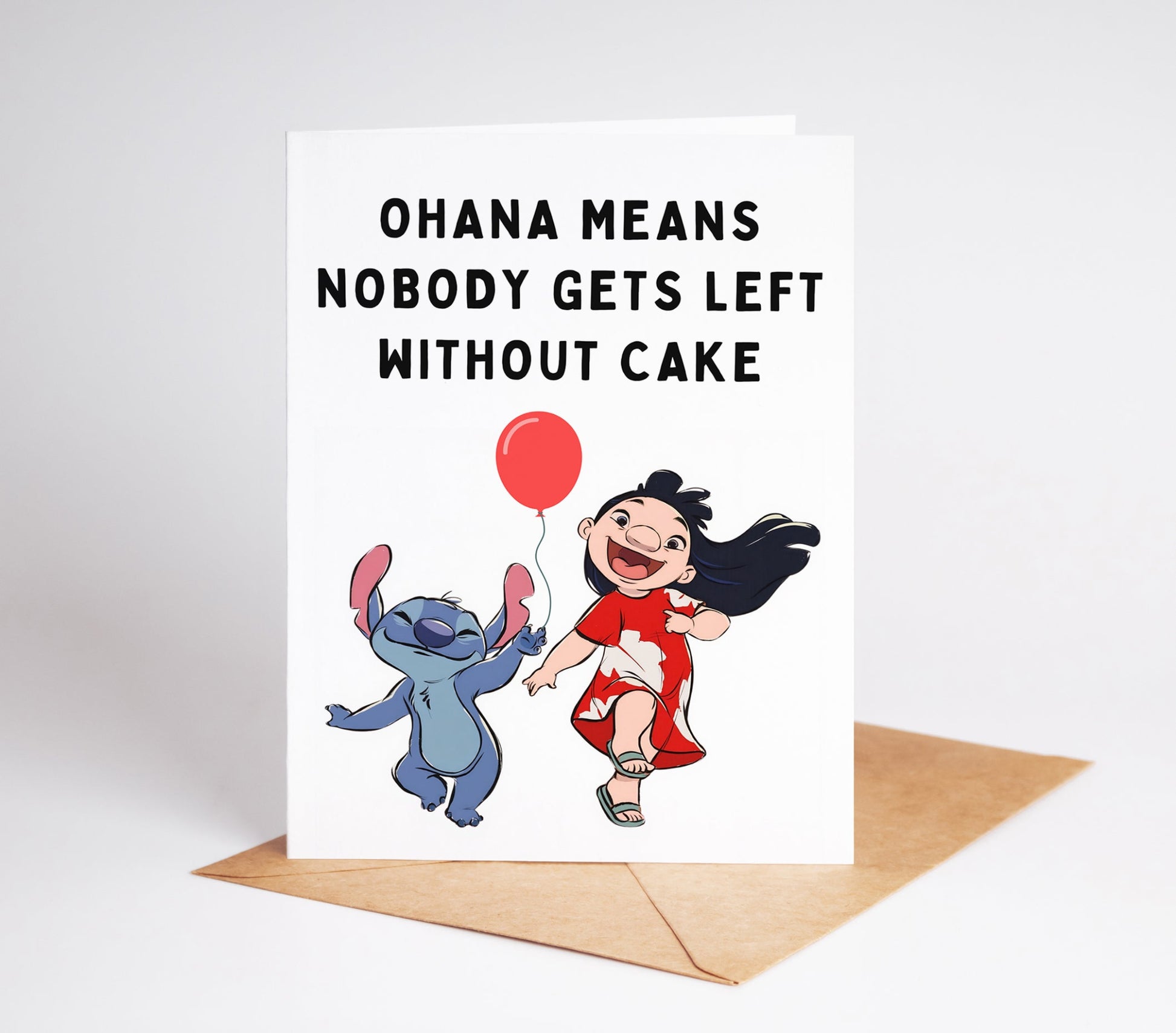 Celebrate with your favorite dynamic duo with the Lilo and Stitch Birthday Card! Featuring Lilo and Stitch in a vibrant and playful design, this card is perfect for any fan. Show your loved one how special they are with this unique and heartfelt birthday card!