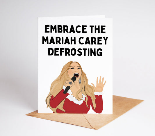 Celebrate the holidays with our exclusive Mariah Carey Christmas Card! This festive greeting card captures the magic of the season with the iconic Queen of Christmas herself.