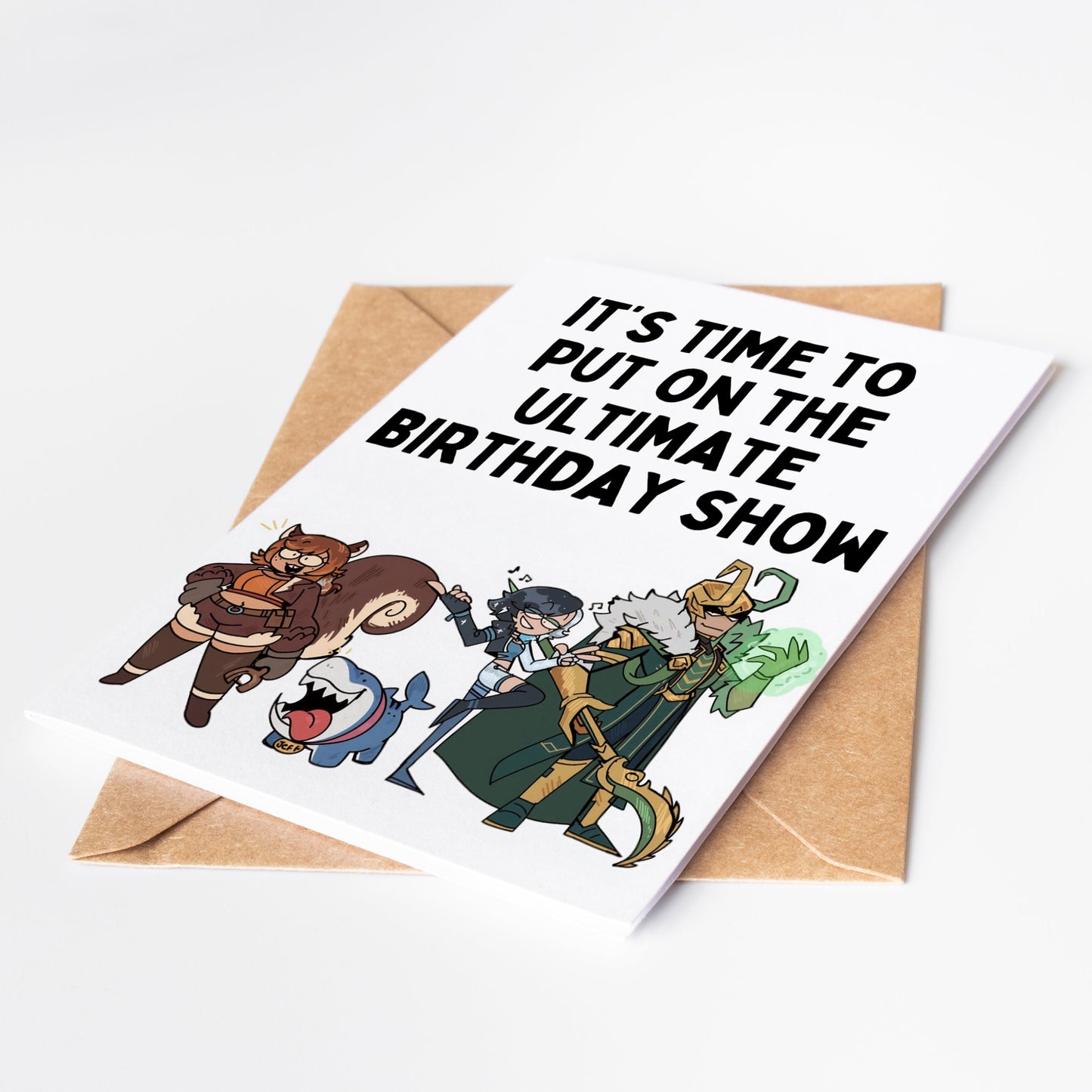 Celebrate your loved one's birthday with the epic Marvel Rivals Birthday Card! Featuring dynamic artwork and a bold design, this card is perfect for any Marvel Rivals video game fan. Show your loved one how much they mean to you and make their birthday a super one with this exciting card!
