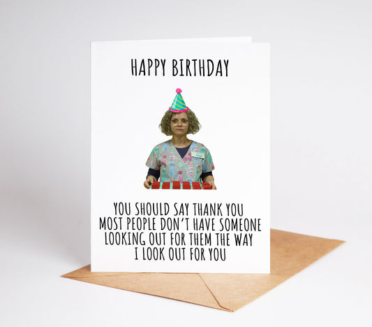Celebrate your loved one's birthday with this beautifully designed Misty Quigley Birthday Card. For a beloved yellowjackets fan, this fan art card is sure to make their day extra special. Show your appreciation for their fandom and make their birthday even more memorable with this unique card.
