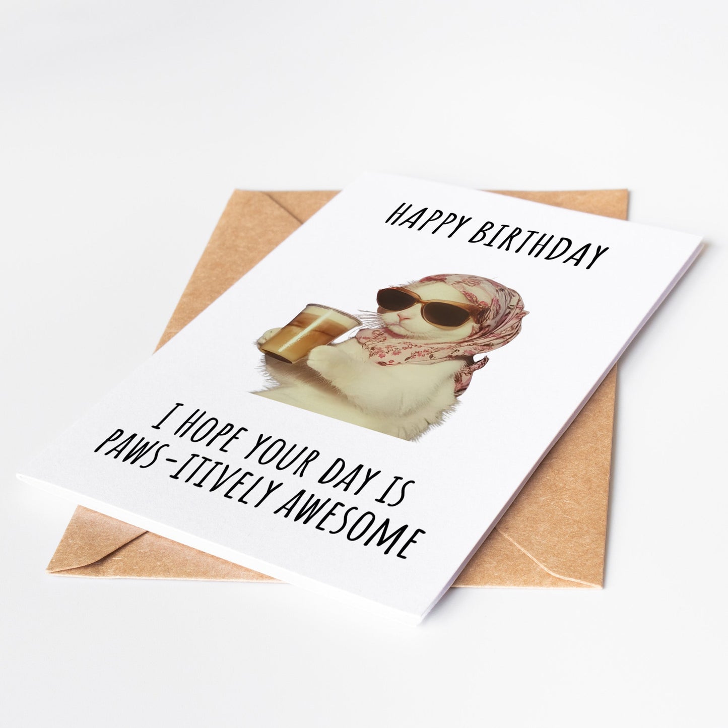 This funny cat birthday card is perfect for cat lovers who appreciate a little sass Featuring a playful feline with attitude this purrfect birthday card is great for him or her Whether you're gifting it to a cat-obsessed friend a crazy cat lady or a loved one who adores their furry companion this printable card adds humor and charm to any celebration Make their birthday extra special with a sassy cat design that’s sure to bring smiles and laughter A must-have for any cat lover or pet enthusiast