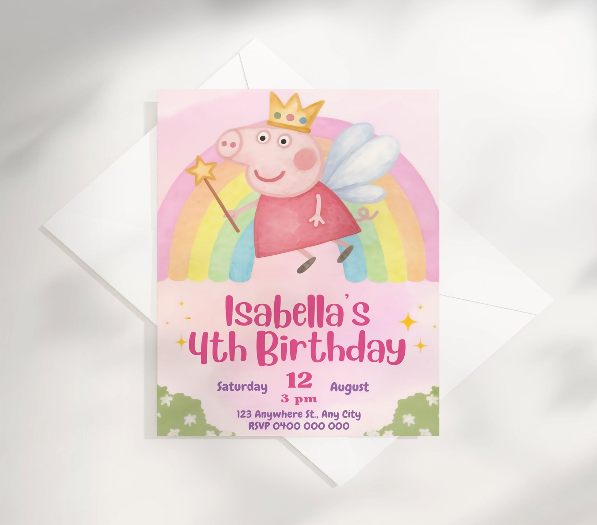 Delight your little one with our charming Peppa Pig Birthday Invitation Template! Perfect for fans of the beloved character, this ready-to-customize design saves you valuable time while impressing guests.