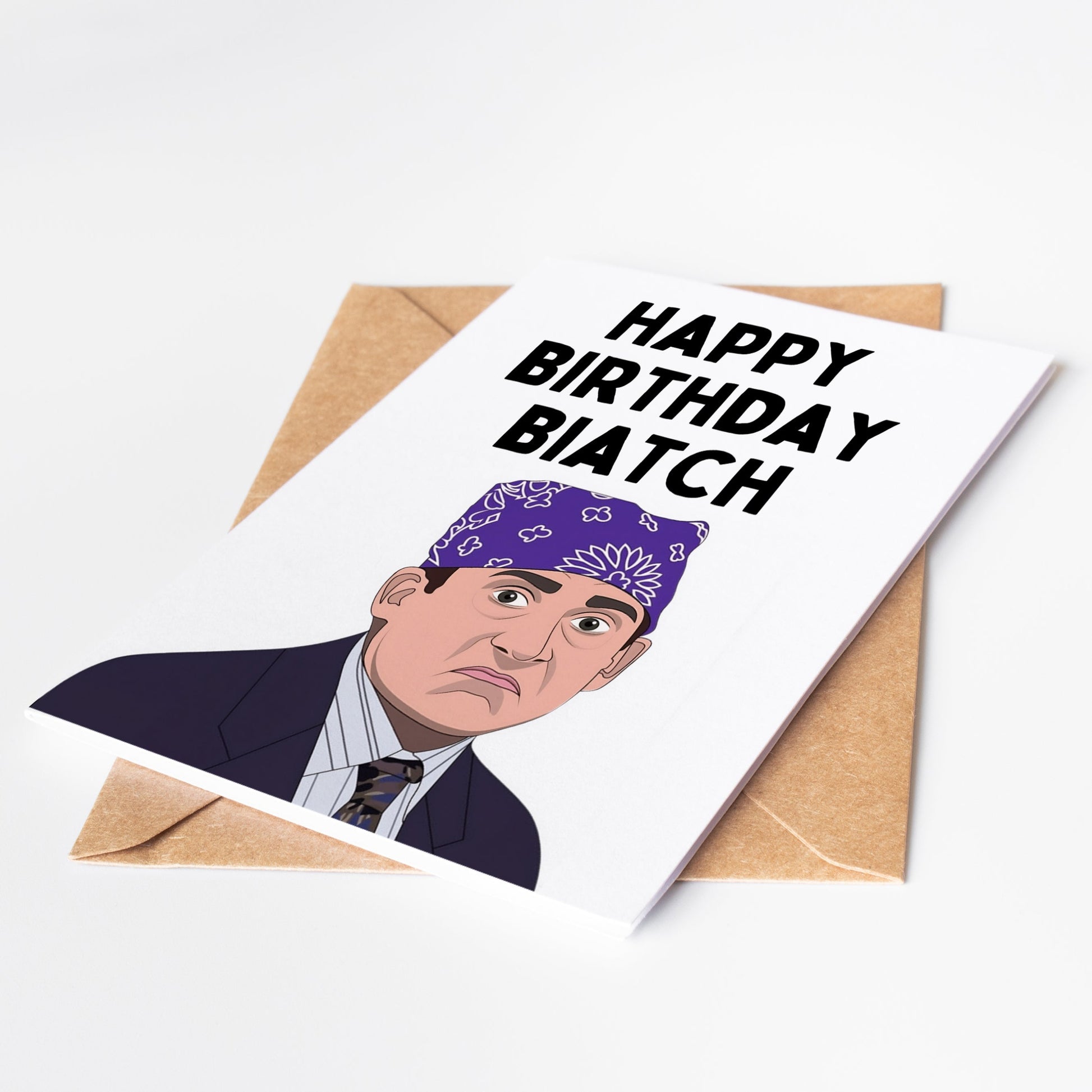 Express your love, admiration, and humor with the Prison Mike The Office Birthday Card. Perfect for any fan of the hit TV series, this card features the iconic character and is sure to bring a smile to their face. Make their birthday a memorable one with this unique and thoughtful card.