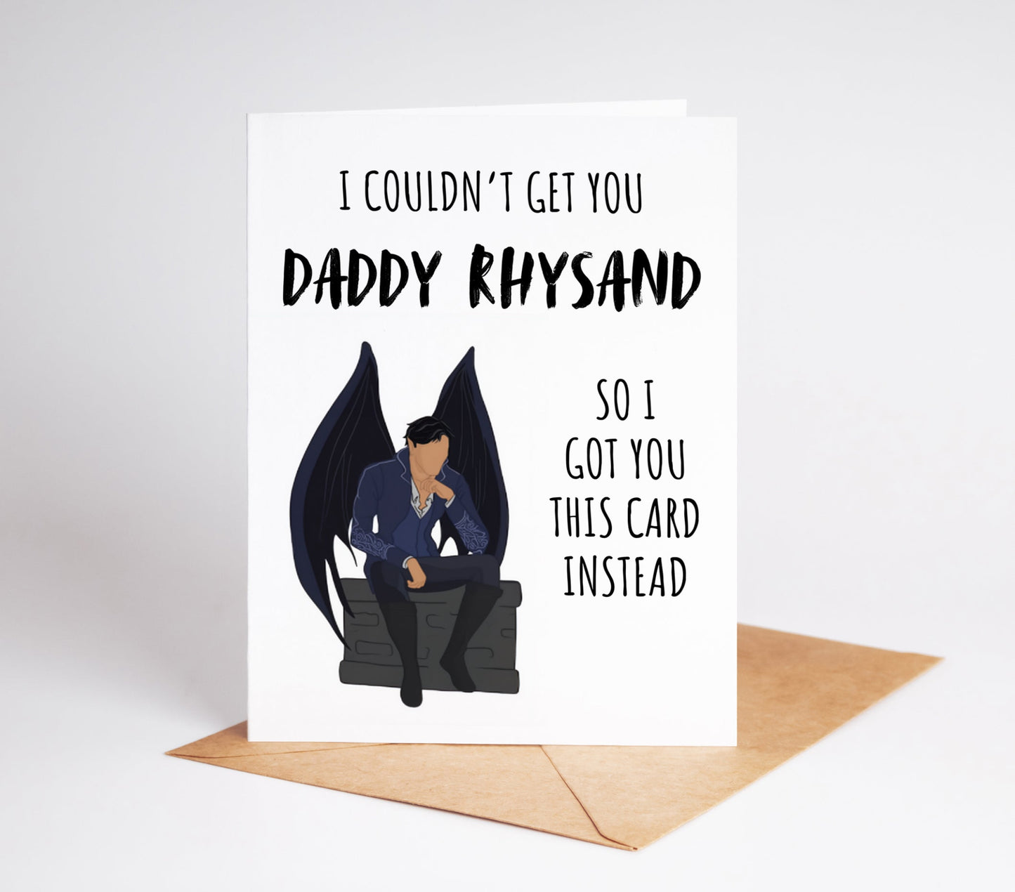 Looking for a unique birthday gift for that Sarah J Maas loving friend? Look no further! This card features Rhysand from ACOTAR and is sure to bring a smile to any book lover's face. Celebrate their special day with this funny and thoughtful gift.