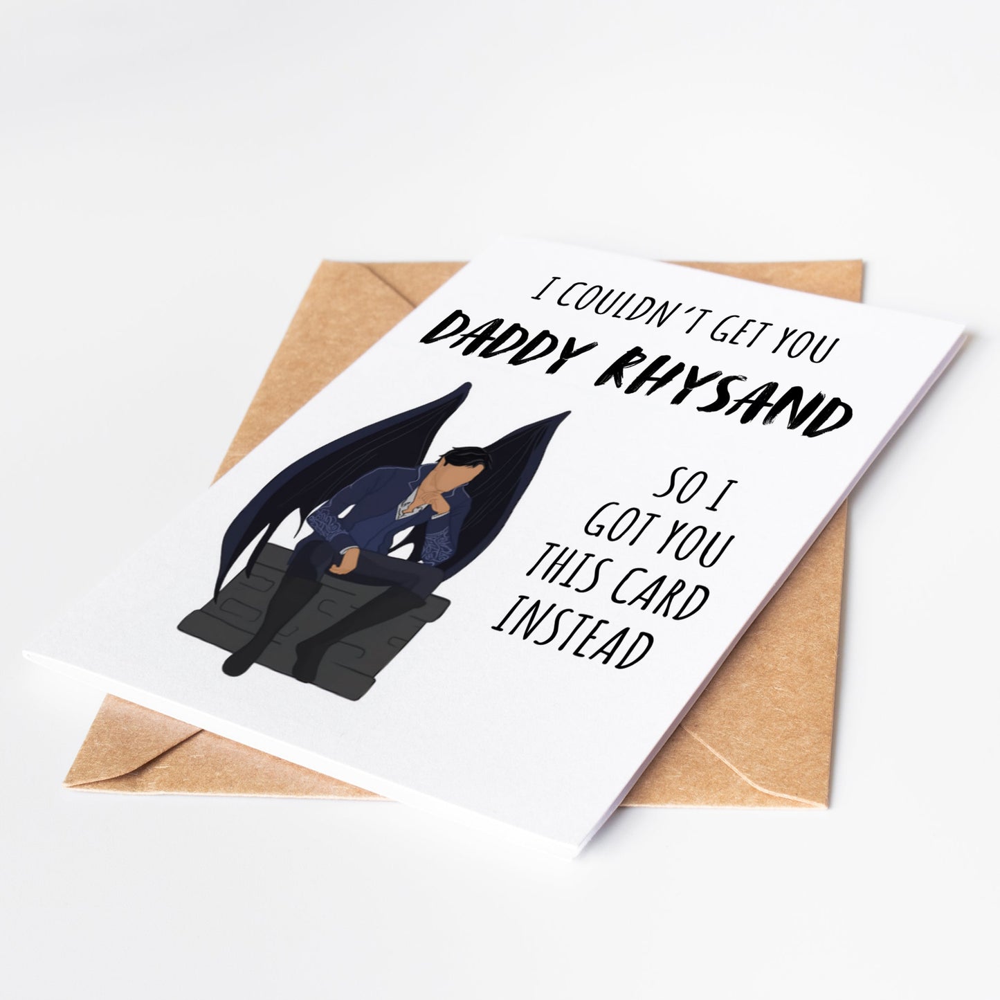 Looking for a unique birthday gift for that Sarah J Maas loving friend? Look no further! This card features Rhysand from ACOTAR and is sure to bring a smile to any book lover's face. Celebrate their special day with this funny and thoughtful gift.