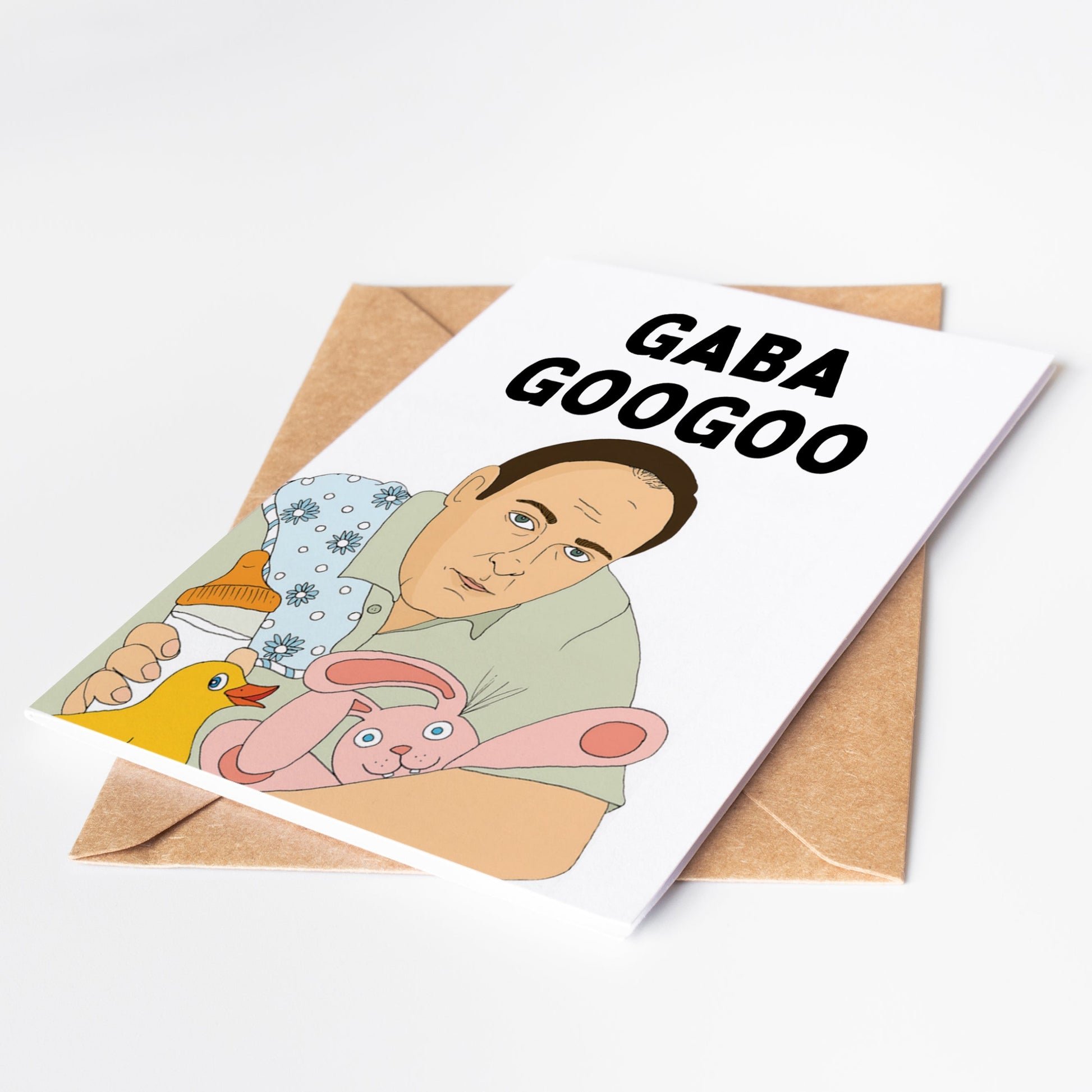 Celebrate new arrivals with our exclusive Sopranos Baby Card. This unique greeting card blends the iconic style of the beloved TV series with heartfelt baby congratulations. Perfect for fans who want to welcome the newest family "member" with a touch of humor and nostalgia.