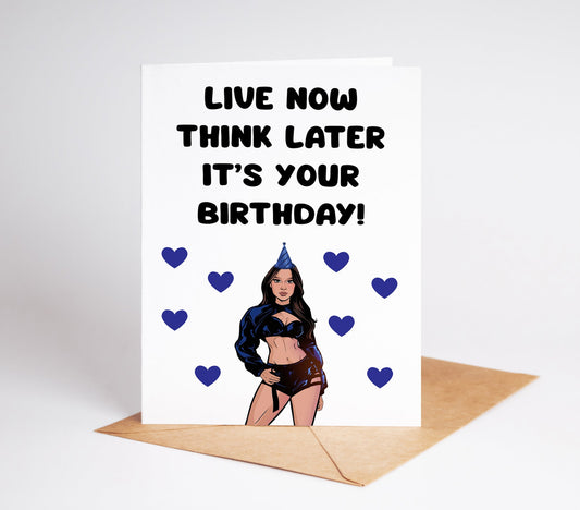 Celebrate your loved one's special day with this Tate McCrae Birthday Card! With a unique design featuring the talented artist, this card is sure to bring a smile to any fan's face.