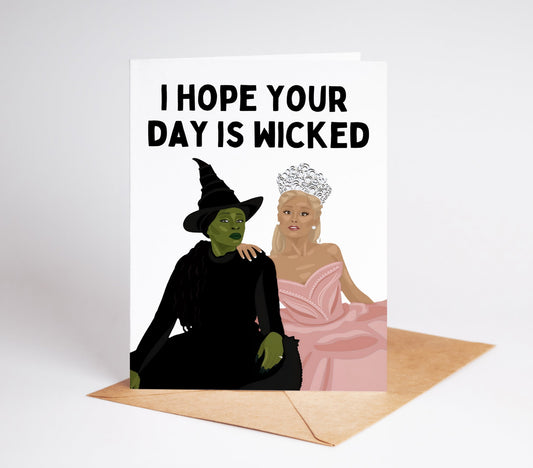 Unleash the magic of celebration with our Wicked Birthday Card inspired by beloved stories! This spellbinding design combines enchantment with a delightfully wicked twist that will captivate any birthday recipient.