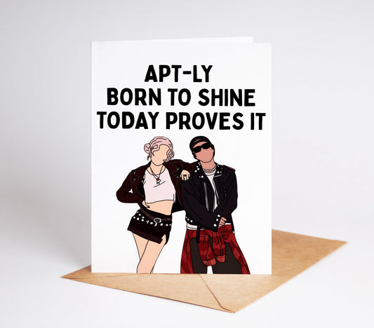 Send some love and good vibes with our Rose Bruno Mars APT Card! Perfect for birthdays, graduations, or just to show someone you care. Vibrant and versatile, it's the perfect card for any occasion.