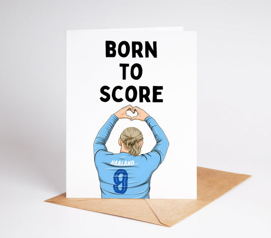 Celebrate your loved one's birthday with our Erling Haaland Birthday Card! Featuring the world-renowned football star, this card is perfect for any fan. With a sleek design and high-quality print, it's a great way to show your love and appreciation.