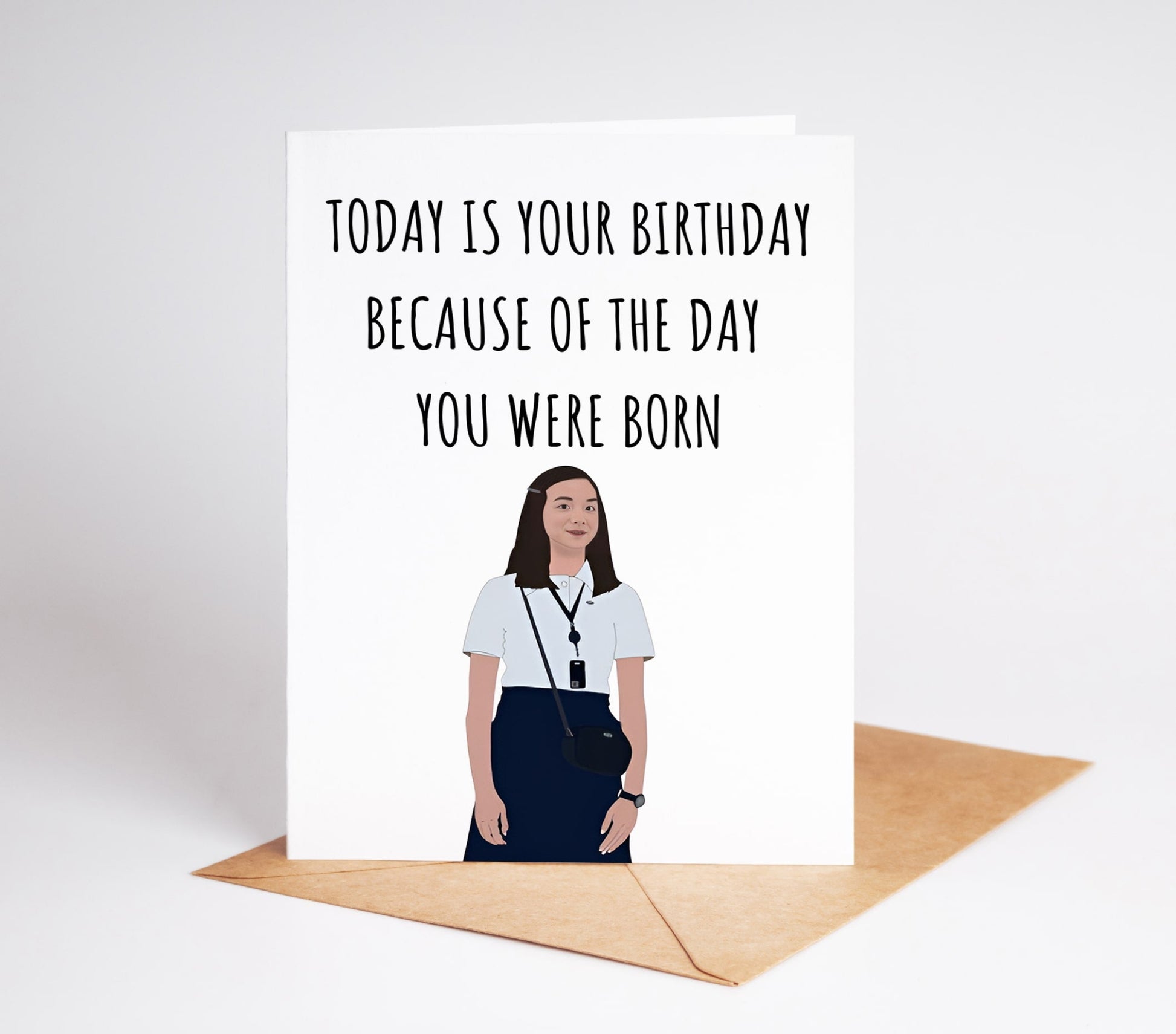 Celebrate Miss Huang's birthday with this card designed just for her! With vibrant colors and a beautiful design, this card will surely bring a smile to her face.