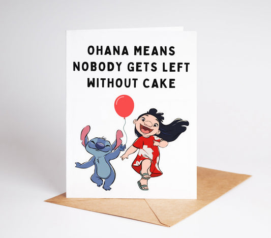 Celebrate with your favorite dynamic duo with the Lilo and Stitch Birthday Card! Featuring Lilo and Stitch in a vibrant and playful design, this card is perfect for any fan. Show your loved one how special they are with this unique and heartfelt birthday card!