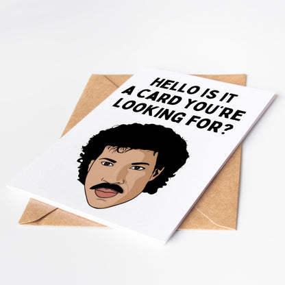 Spread love and joy with the Lionel Richie Greeting Card. Featuring a heartfelt message and a beautiful design, this card is perfect for any occasion.