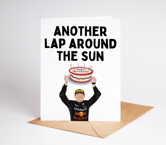 Celebrate your loved one's birthday in style with our Max Verstappen Birthday Card! Featuring the one and only Max Verstappen, this card is perfect for Formula 1 racing enthusiasts. Make their day even more special with this unique and exciting card.