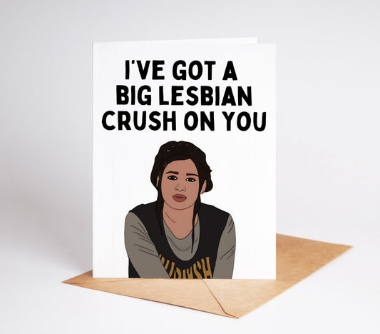 Surprise your favorite Mean Girls fan with a card featuring the iconic character, Janis Ian. Her hilarious quote is sure to bring a smile and warm their heart.
