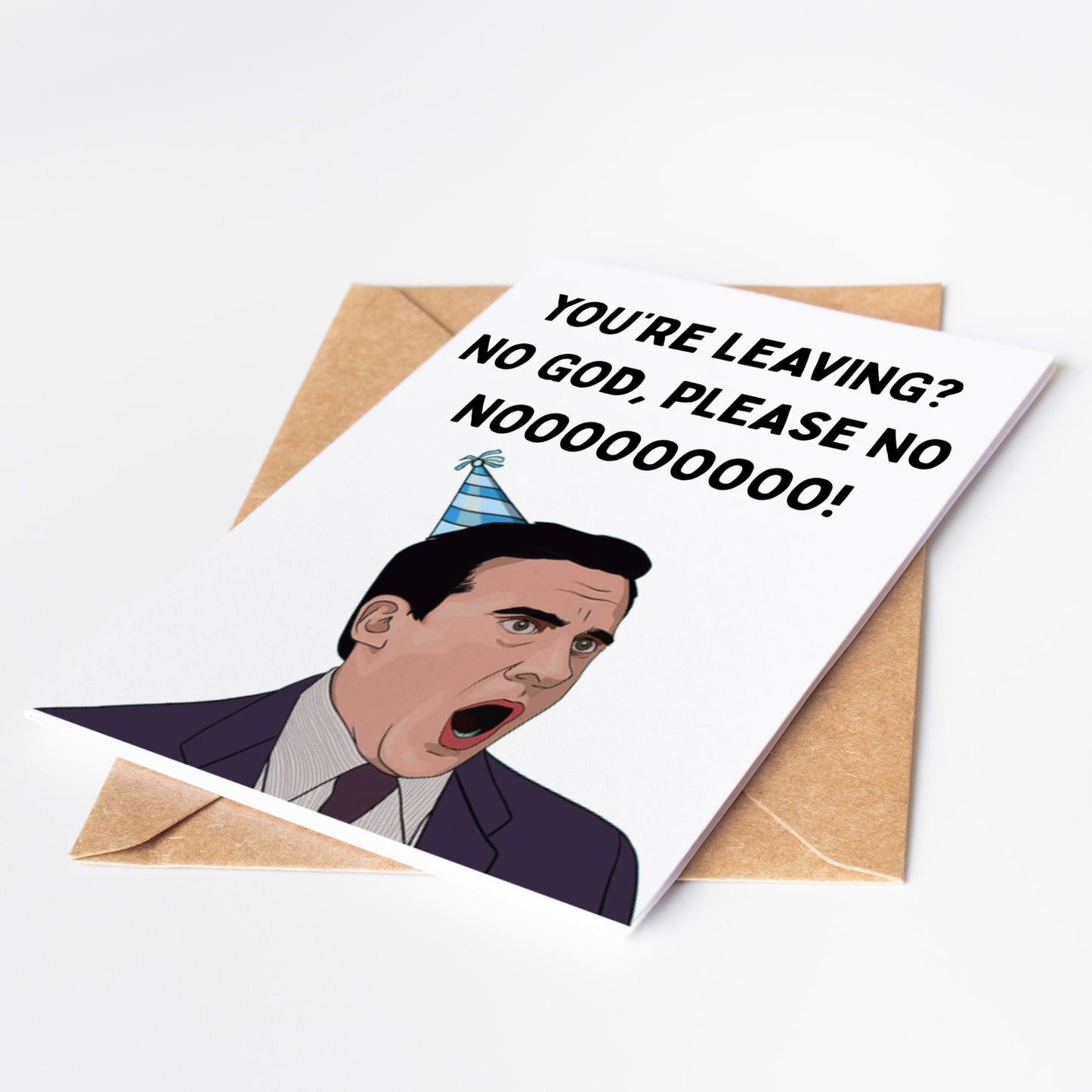 Celebrate your coworker's departure with the Michael Scott The Office Colleague Card. Show your appreciation for their hard work and dedication with this card. Perfect for retirement or leaving a job, this card features the iconic Michael Scott from The Office.&nbsp;