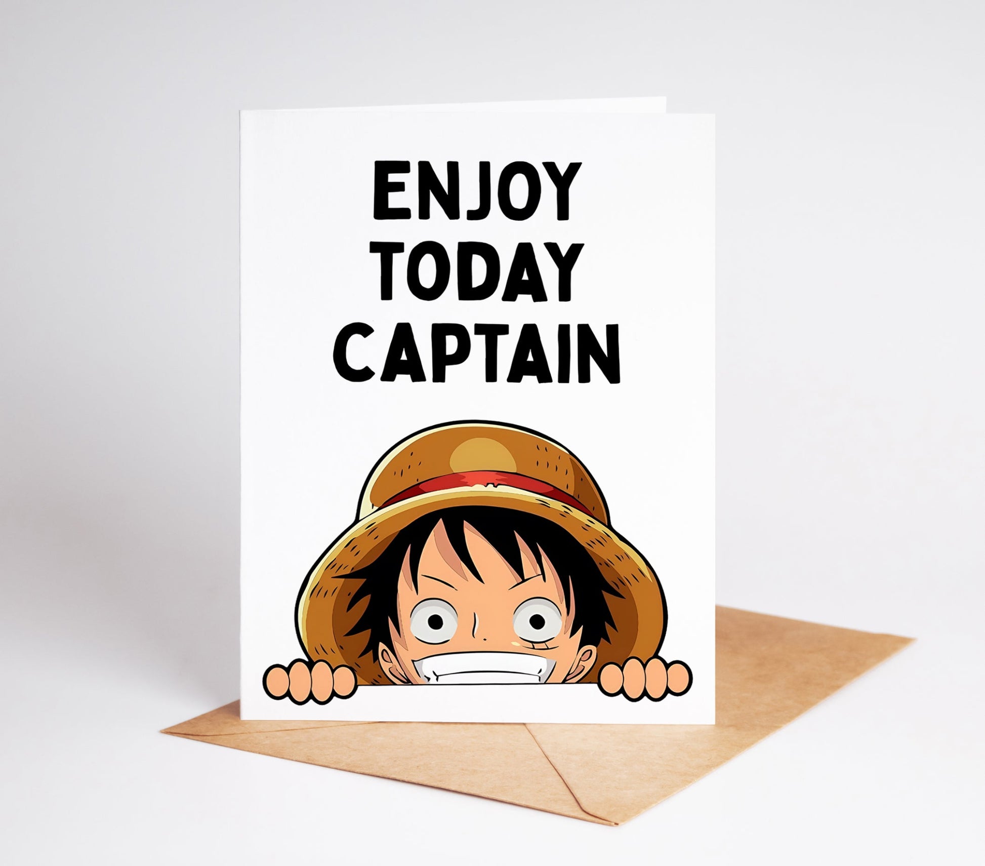Celebrate your love for One Piece with this vibrant and creative greeting card. Perfect for birthdays, holidays, or just because! Share the joy with your friends and family and let them know they're worth more than a thousand words.