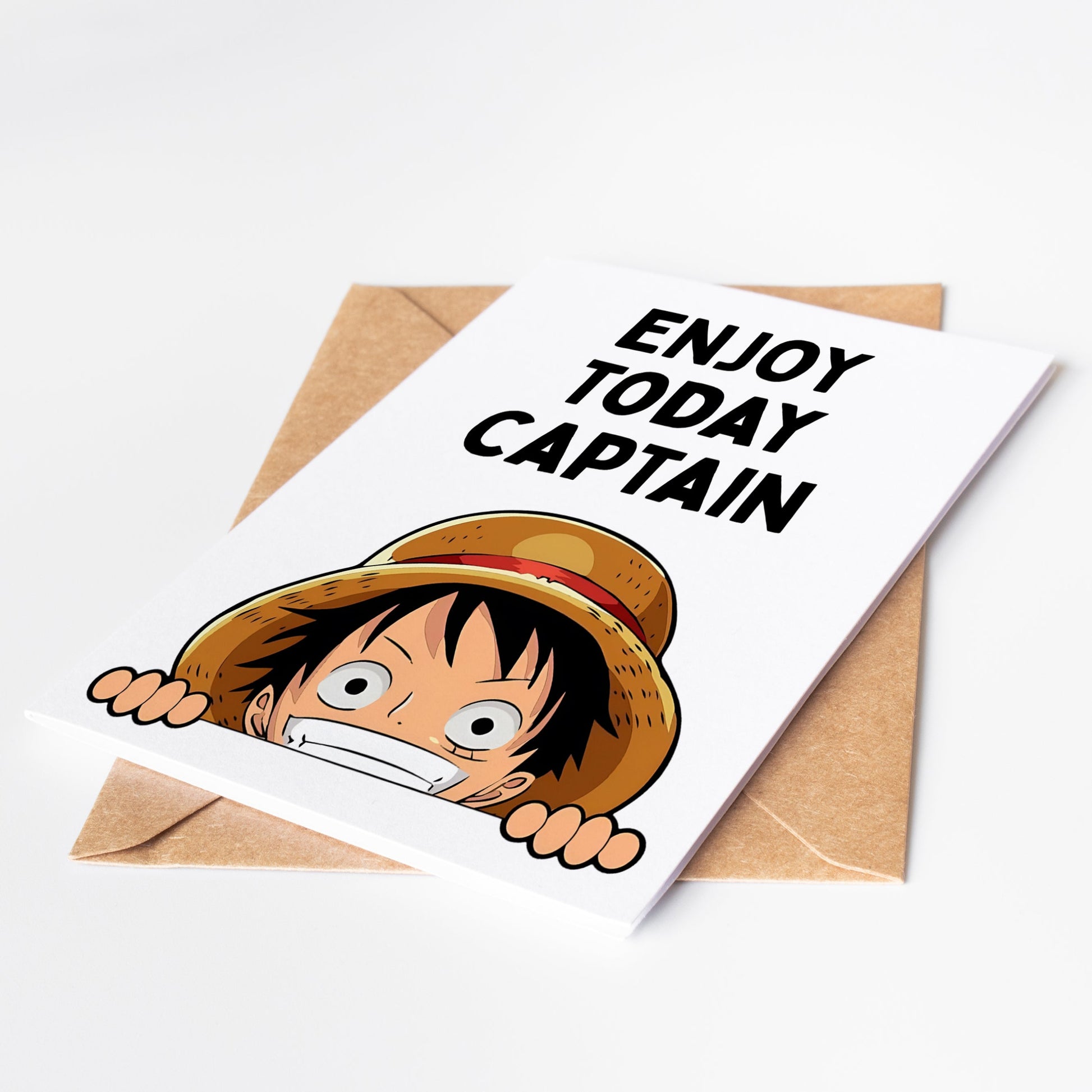 Celebrate your love for One Piece with this vibrant and creative greeting card. Perfect for birthdays, holidays, or just because! Share the joy with your friends and family and let them know they're worth more than a thousand words.
