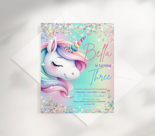 Transform your child's special day with our enchanting Unicorn Birthday Invitation Template. This magical design features whimsical unicorn illustrations and vibrant colors that will captivate guests from the moment they receive it.